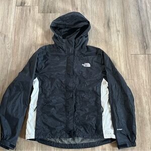 The North Face Hyvent Women Jacket  Mesh Hyvent White Black Wind Breaker Size S